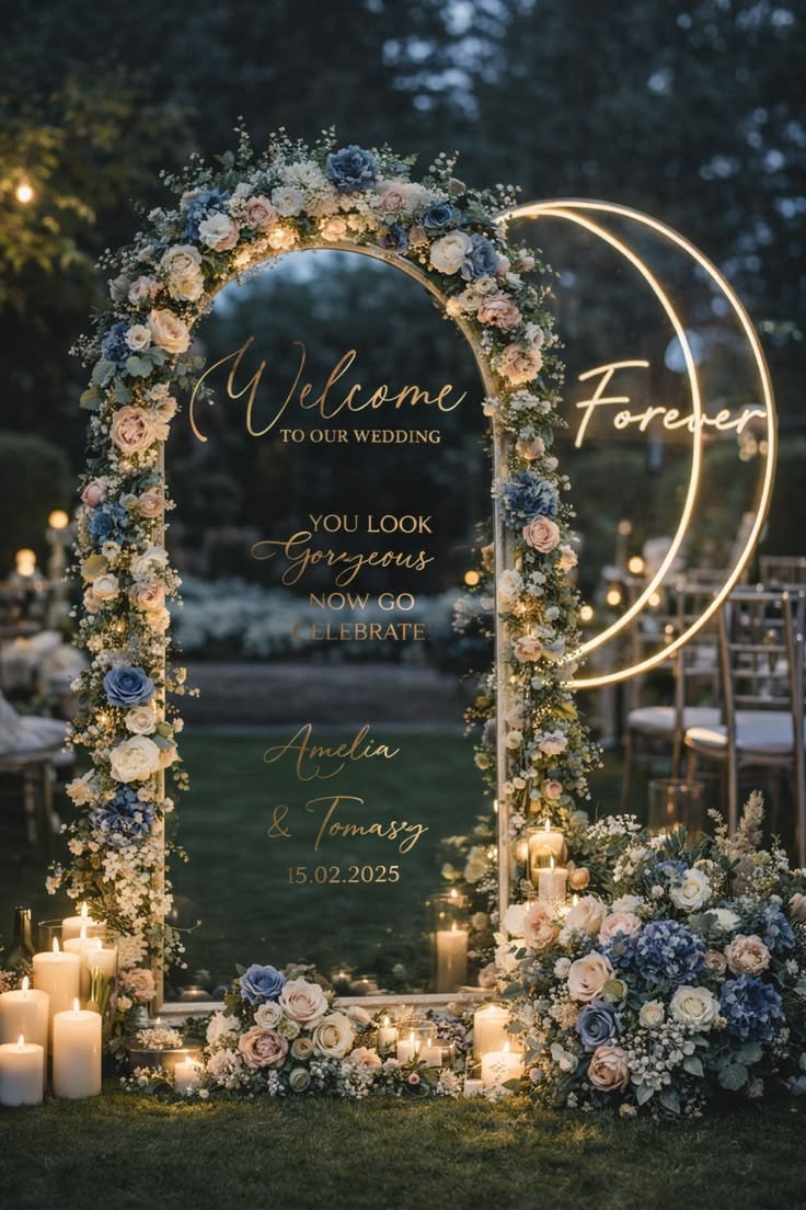 Welcome Candle And Stand